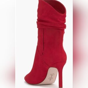 Elegant Jessica Simpsons Red Suede Women's Boots NWOT